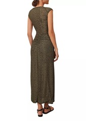 Vix Rosewood Tori Leopard Mesh Midi-Dress