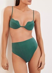 Vix Solid Lou Shimmer Bikini Top