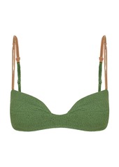 ViX - Vix X Bianca Brandolini Firenze Mandy Amelia Hardware-Detailed Bikini Top - Green - M - Moda Operandi