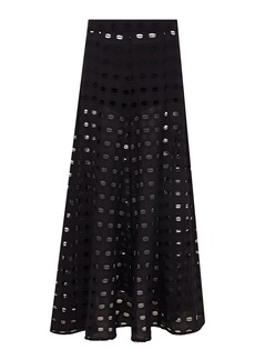 ViX - Vix X Bianca Brandolini Solid Lauren Cotton Maxi Skirt - Black - XL - Moda Operandi