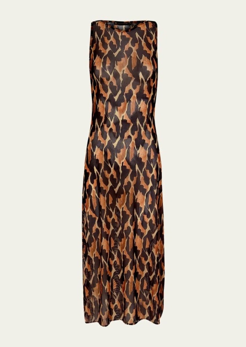 Vix Camu Twist Maxi Dress Coverup