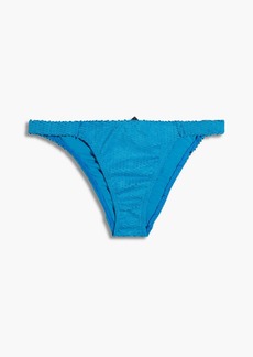 Vix Paula Hermanny - Fany laser-cut low-rise bikini briefs - Blue - M