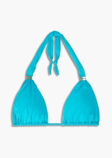 Vix Paula Hermanny - Bia embellished triangle bikini top - Blue - S