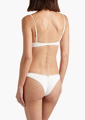 Vix Paula Hermanny - Cloqué knotted bikini top - White - S