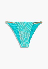 Vix Paula Hermanny - Elis printed low-rise bikini briefs - Blue - XS