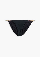 Vix Paula Hermanny - Embellished low-rise bikini briefs - Black - XS