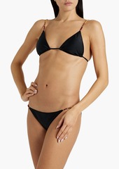 Vix Paula Hermanny - Embellished low-rise bikini briefs - Black - XS