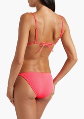 Vix Paula Hermanny - Firenze Capri cloqué triangle bikini top - Orange - L