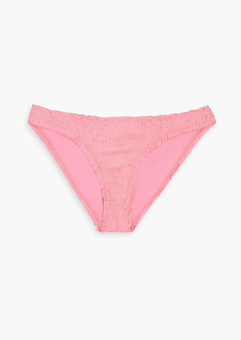 Vix Paula Hermanny - Laser-cut low-rise bikini briefs - Pink - S