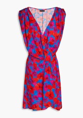 Vix Paula Hermanny - Mabel Gisele wrap-effect printed mousseline kaftan - Red - XS