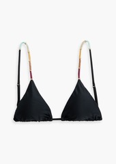 Vix Paula Hermanny - Nic embellished triangle bikini top - Black - L