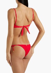 Vix Paula Hermanny - Ribbed low-rise bikini briefs - Red - S