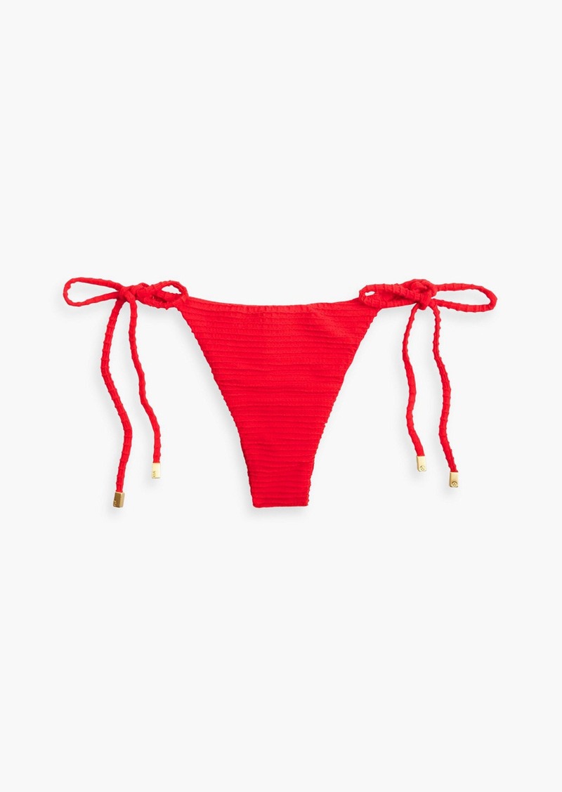 Vix Paula Hermanny - Ribbed low-rise bikini briefs - Red - S