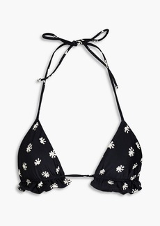 Vix Paula Hermanny - Sally printed triangle bikini top - Black - S
