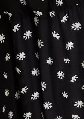 Vix Paula Hermanny - Sally wrap-effect printed mousseline mini dress - Black - M