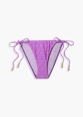 Vix Paula Hermanny - Shaye printed low-rise bikini briefs - Purple - XS