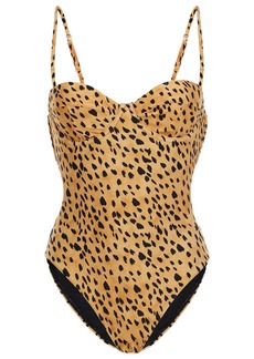 Vix Paula Hermanny Woman Corsage Leopard-print Swimsuit Animal Print