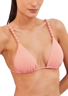 ViX Solid Beads Paral Triangle Bikini Top