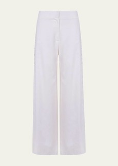 Vix Solid Bree Geometric Embroidered Pants