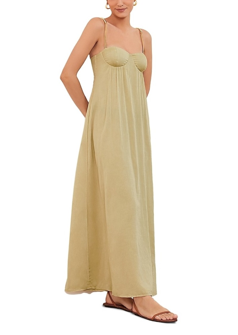 ViX Solid Knot Strap Maxi Dress