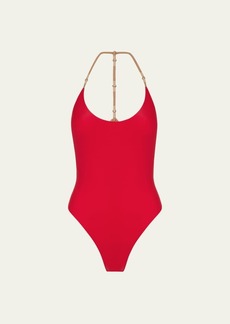 Vix Solid Layla Brazilian One-Piece Swimsuit