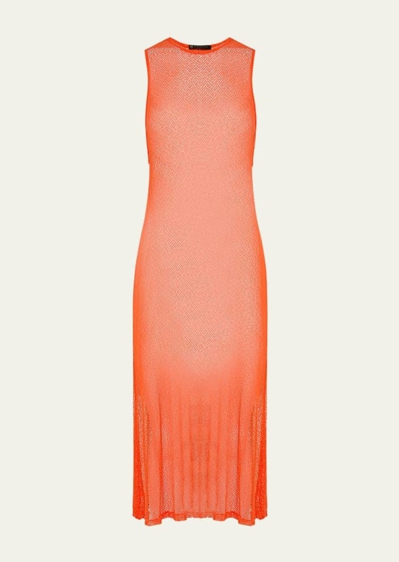 Vix Solid Twist Maxi Dress Coverup