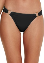 ViX Swimwear Bardot Ring Bikini Bottoms in Black at Nordstrom