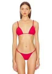 Vix Swimwear Beads Parallel Bikini Top