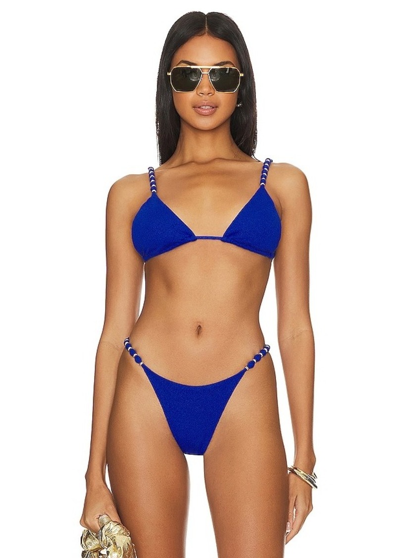 Vix Swimwear Beads Parallel Triangle Bikini Top