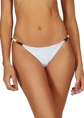 ViX Swimwear Ella Beaded Side Solid Bikini Bottom