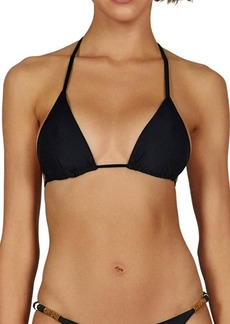 ViX Swimwear Ella Beaded Triangle Bikini Top in Black at Nordstrom