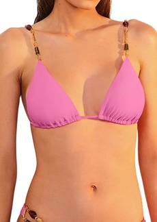 ViX Swimwear Kaia Paral Beaded Triangle Bikini Top