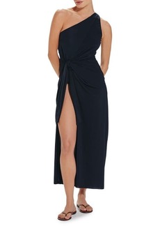 ViX Swimwear Kiana One-Shoulder Side Slit Cover-Up Dress
