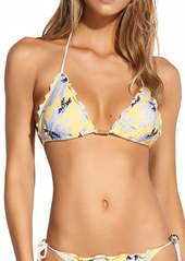 ViX Swimwear Lily Yellow Ripple Triangle Bikini Top