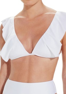 ViX Swimwear Liz Solid Ruffle Bikini Top