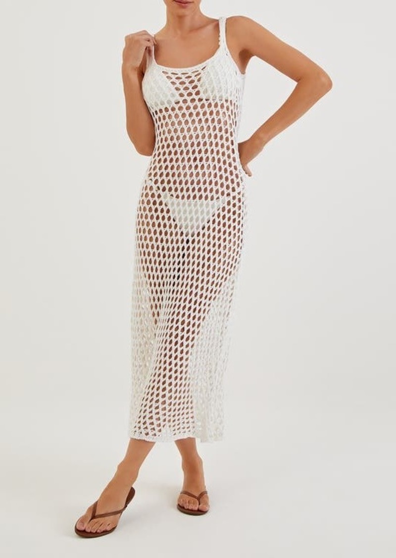 ViX Swimwear Nicole Crochet Cover-Up Midi Dress