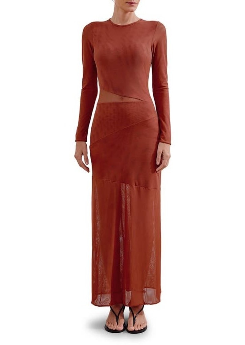 ViX Swimwear Nora Long Sleeve Mesh Cover-Up Dress