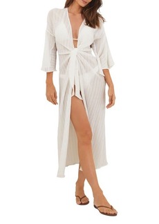 ViX Swimwear Perola Knot Cotton Cover-Up Dress
