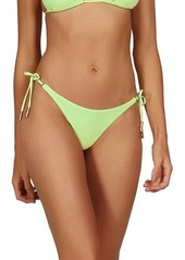 ViX Swimwear Side Tie Bikini Bottoms in Lime at Nordstrom