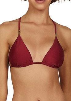 ViX Swimwear Lucy Solid Triangle Bikini Top in Red at Nordstrom