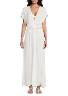 Vix Yara Bead Trim Cover Up Maxi Dress