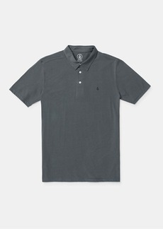 Volcom Banger Polo Short Sleeve Shirt - Charcoal