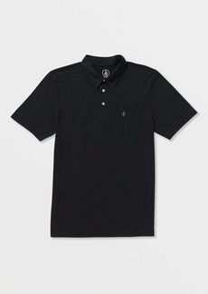 Volcom Banger Short Sleeve Polo Shirt - Tinted Black