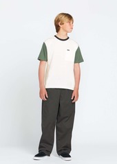 Volcom Big Boys Overgrown Short Sleeve Shirt - Fir Green