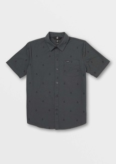 Volcom Big Boys Patterson Short Sleeve Shirt - Black