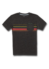 Boy's Volcom Kids' Horizontal Liner Stripe Pocket T-Shirt