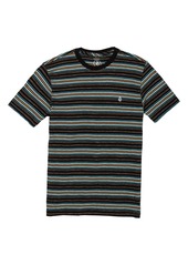 Volcom Moorley Stripe Cotton T-Shirt in Black at Nordstrom