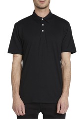 Volcom Mens Button Front Logo Polo