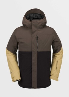 Volcom Mens L Insulated Gore-Tex Jacket - Brown