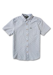Volcom Men's Palisade Modern Fit Short Sleeve Button-Up Shirt in Aether Blue at Nordstrom